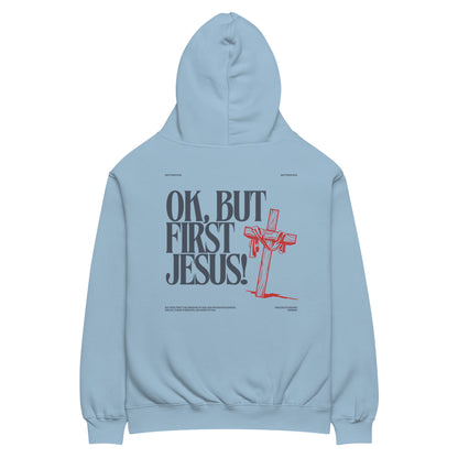 the ok, but first Jesus hoodie (oversized fit)