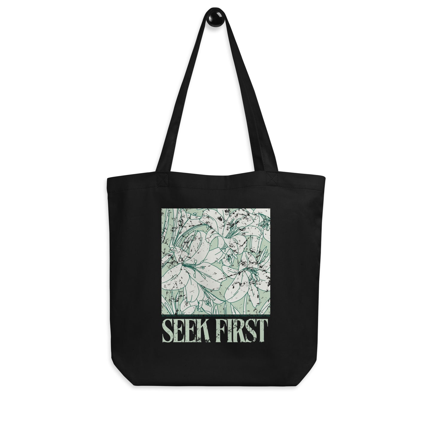 the beach lilly tote bag (green)