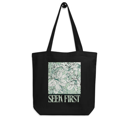 the beach lilly tote bag (green)